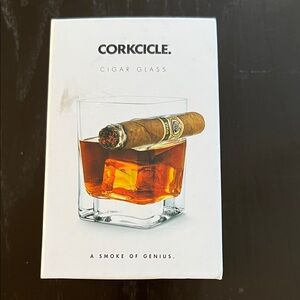 Corkcicle Cigar Glass Clear 9oz -New